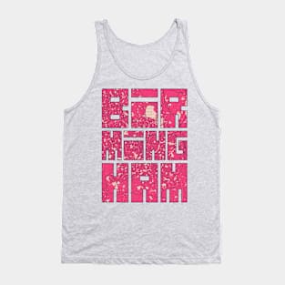 Birmingham, England City Map Typography - Blossom Tank Top